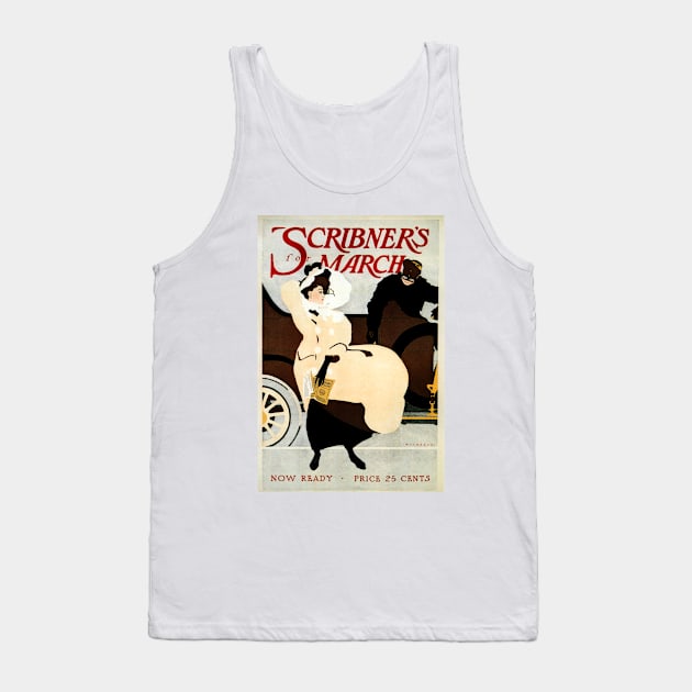 SCRIBNER'S for MARCH Magazine by Robert Wildhack 1907 Vintage Advertisement Tank Top by vintageposters